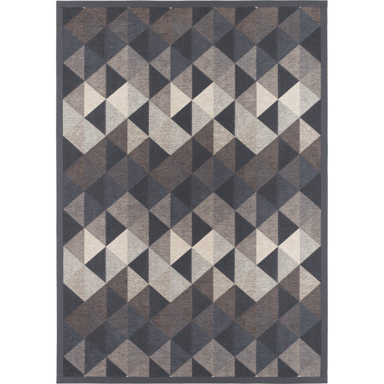 EUNarma Kiva Grey/Brown/Blue Rug Wayfair.co.uk